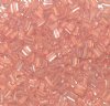 50g 5x4x2mm Light Orange Lined Crystal Tile Beads